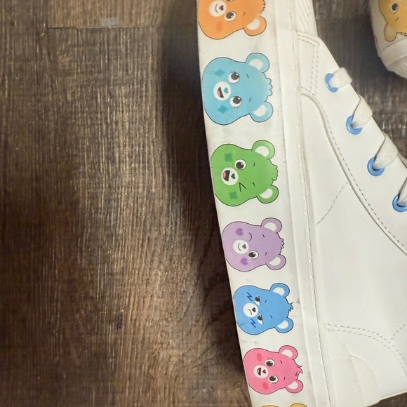 Pull&Bear 7.5 Care Bears collab Mint/New cond worn under 5 hours platform sneaks - Picture 3 of 15